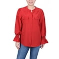 thumbnail image 1 of Long Sleeve Y Neck Blouse, 1 of 3