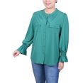thumbnail image 1 of Long Sleeve Y Neck Blouse, 1 of 3