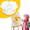 thumbnail image 1 of Long Sleeved Children Kids Water Not Wet Art Craft Smock Toddler Apron For DIY Painting Drawing（M Size）, 1 of 9