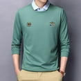 thumbnail image 1 of Long Sleeved Fake Two-piece POLO Shirt - Versatile Casual Bottoming Shirt, 1 of 8