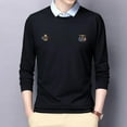 thumbnail image 1 of Long Sleeved Fake Two-piece POLO Shirt - Versatile Casual Bottoming Shirt, 1 of 8