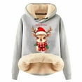 thumbnail image 1 of Long Sleeved Fawn Print Loose Hoodie, 1 of 2