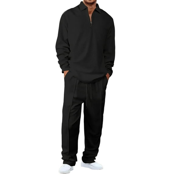 Long Sleeved Long Pants Two-piece Sports And Leisure Men's Suit