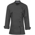 thumbnail image 1 of Long Sleeves Gray Color New Chef Coat Jacket Uniform for women ideal for food service, Caterers and Culinary professional M Size, 1 of 1