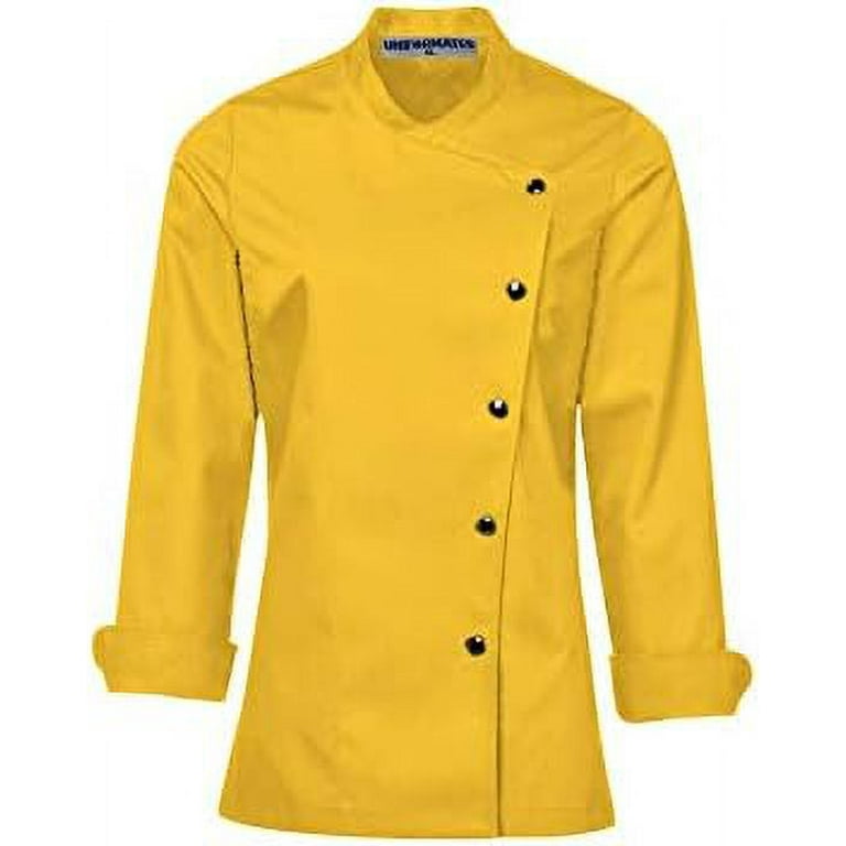 Yellow chef coat hot sale