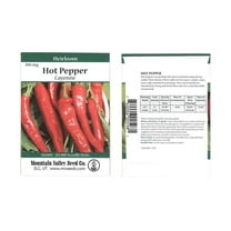 Long Slim Cayenne Hot Pepper Garden Seeds - 300 Mg Packet - Non-GMO, Heirloom Vegetable Gardening Seeds