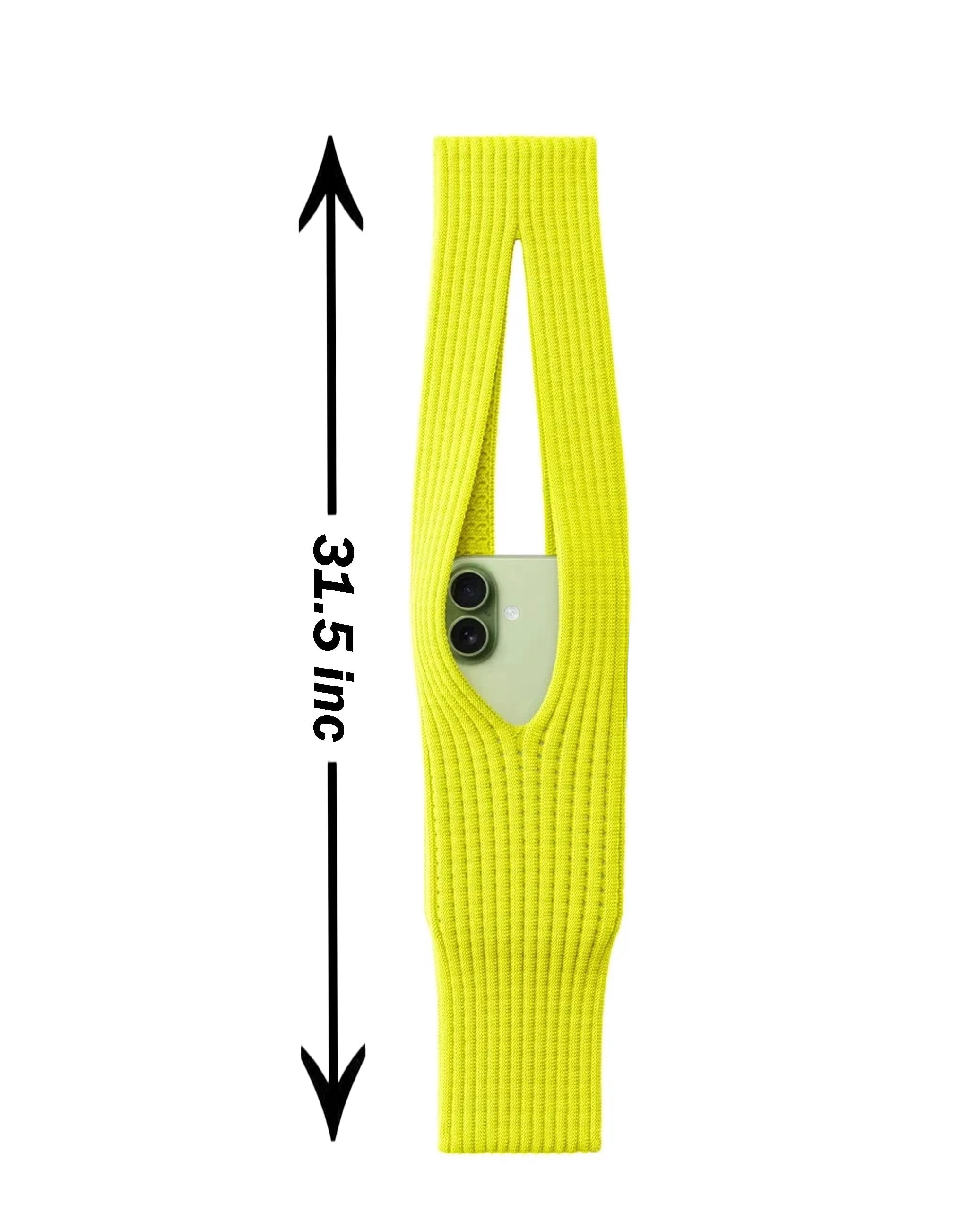 Long SlimGuard Knit Phone Sleeve - Yellow