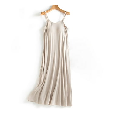 Long Slips for Under Dresses Full Length Adjustable Spaghetti Strap Nightgown