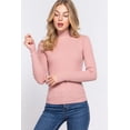 thumbnail image 1 of Long Slv Mock Neck Rib Sweater, 1 of 5