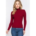 thumbnail image 1 of Long Slv Mock Neck Rib Sweater, 1 of 5