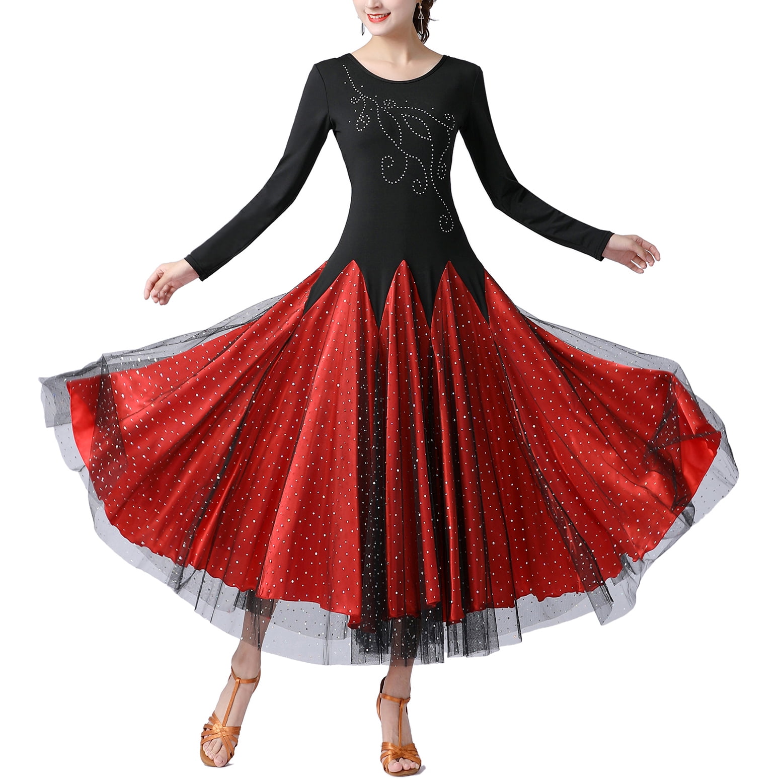 chinese dress ladies Amazon.com: YUMEIREN Ballroom Competition Dresses Women Performance Party  Waltz Dance Clothes Long Sleeve Smooth Modern Dance Dress(Navy Blue,S) :  Clothing, Shoes & Jewelry