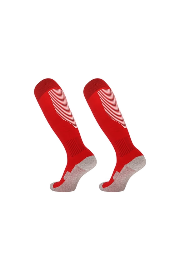 Long Soccer Socks For Adults Kids Teens Stretchy Football Training Socks Breathable Athletic Stockings for Sport Running