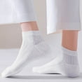 thumbnail image 1 of Long Socks New Women's Solid Color Shallow Mouth Socks Ventilate Sweat Absorbing Socks White Free Size, 1 of 5