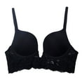 thumbnail image 1 of Long Sports Bras for Women Pullover Bra Feature V-Neck Wire-Free Bra Style W-774 Black 3XL, 1 of 4