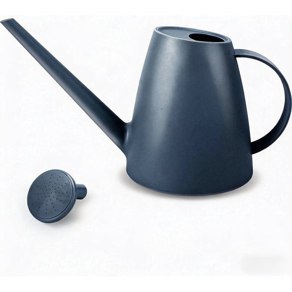 Watering Can for Indoor Plants, 0.48 Gallon Long Spout Plastic Watering Can with Removable Sprinkler Head, Blue