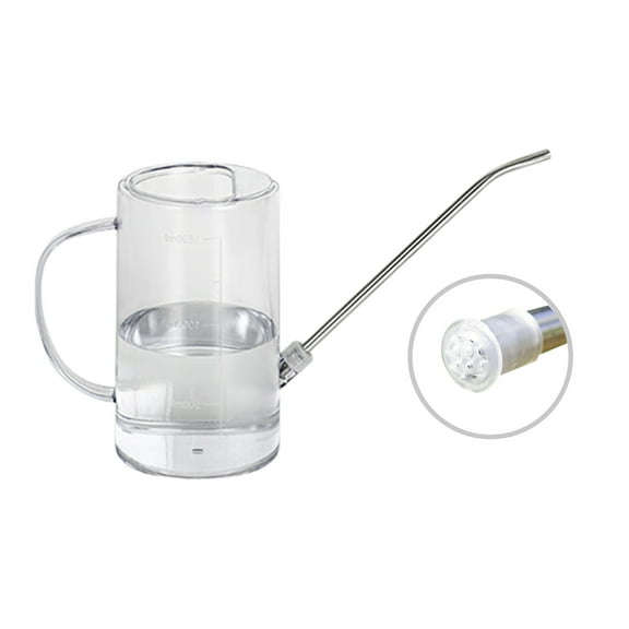 Long Spout Watering Can 1.5L Capacity with Comfortable Grip Handle and Easy Control Clear Designs Gardening Accessories