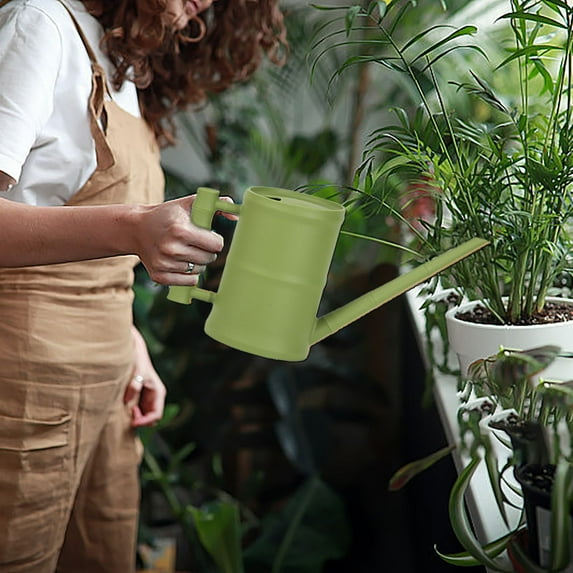 Long Spout Watering Can 1.6L Plastic Garden Kettle with Comfortable Handle, Thickened Balcony Plant Sprinkler for Indoor Outdoor Office Home Flower Watering