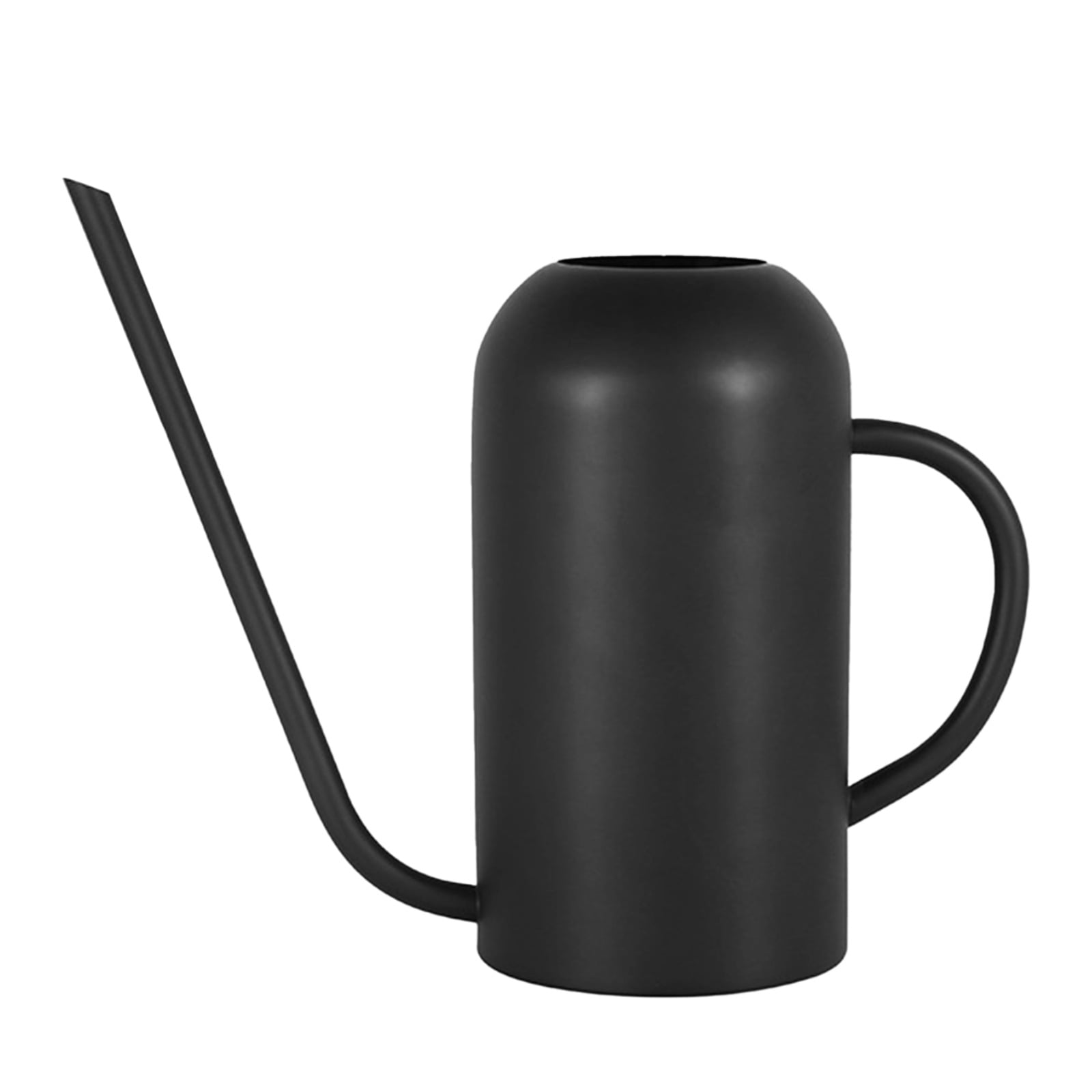 Long Spout Watering Can for Indoor Plants, 50.7 fl oz（1500 ml） Stainless Steel, Vintage Metal Design, Black Matte Finish, Precision Water Flow for Gardens and Houseplants