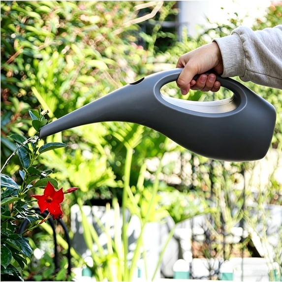 Long Spout Watering Can, Large Capacity Plastic Watering Pot with Handle, Hanging Planter Pot for Indoor Outdoor Plants Care and Home Balcony Patio Garden Use