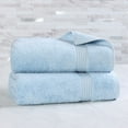 thumbnail image 1 of Long Staple Combed Egyptian Cotton Bath Sheet Set, Light Blue, by Superior, 1 of 15
