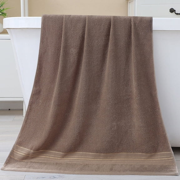 Long Staple Cotton Bath Towel, Highly Absorbent Double-Sided Terry, Plush Quick Dry Bath Sheet, Hotel Style Home Spa Towel, Unmixed Weave Durable Washable