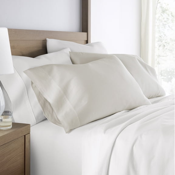 Long-Staple Sateen Cotton Pillowcase 2-Pack by Comfort Canopy