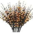 thumbnail image 1 of Long Stem Artificial Flowers for Tall Vase, Fake Branches, Pussy Willow Branches Faux Jasmine Flowers Home Vase Fillers for Home Hotel Office Bedroom DIY Decor (10 Pcs White) A, 1 of 5