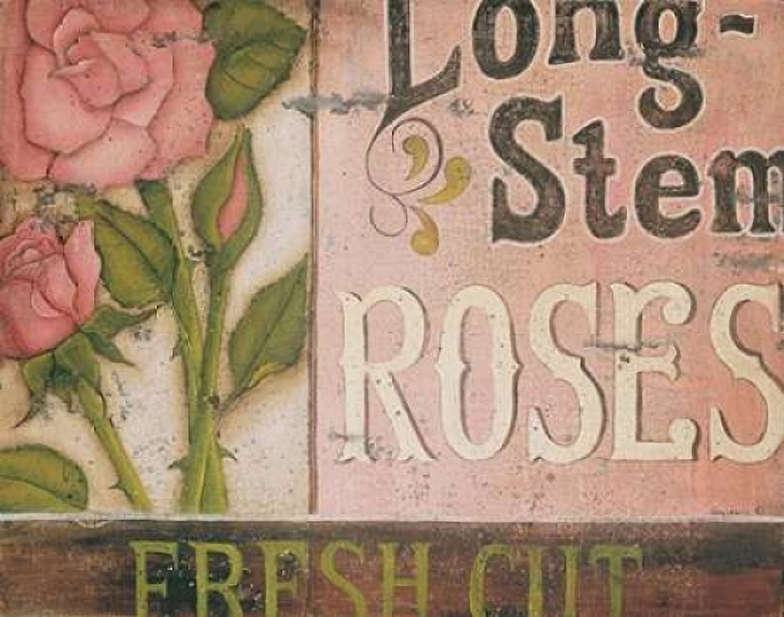 Long Stem Roses Canvas Art - Kim Lewis (22 x 28)
