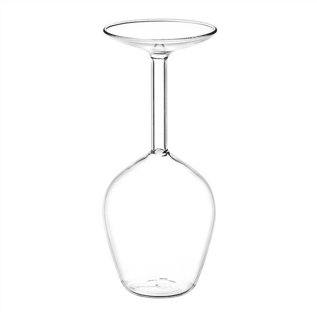 Long Stem Upside Down Wine Glass Funky Unique Stemmed Wine Glasses