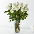 thumbnail image 1 of Long Stem White Rose Bouquet - Premium 24 White Roses, 1 of 4