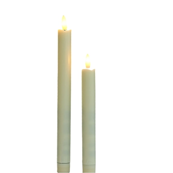 Long Stick LED Candle Light, Flameless Electronic Simulation Lamp, Battery Operated Flickering Taper for Home Wedding Holiday Table Decoration