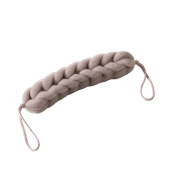 Long Strap Mesh Exfoliating Back Scrubber, Double-Sided Shower Loofah Wash Belt with Hanging Loop for Deep Body Cleansing & Dead Skin Removal