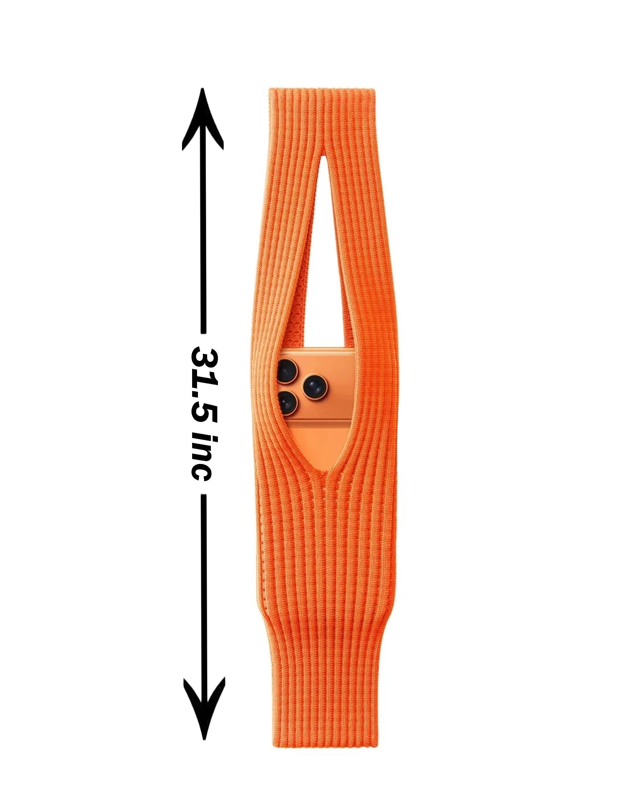 Long Stretchy Protective Phone Sleeve - Orange