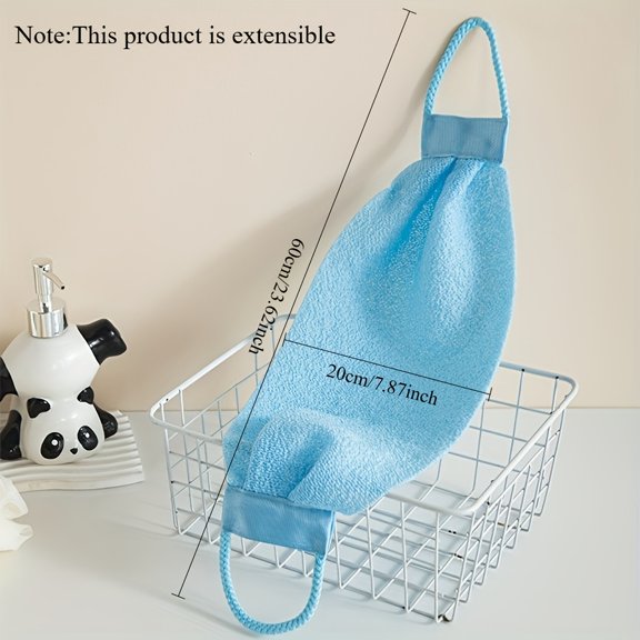 Long Strip Back Scrubber, Strong Exfoliating Back Scrub Towel for Home Use, Single Pack/Four-Pack