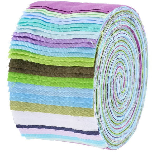 Long Strips of Pure Cotton Colorful DIY Handmade Cloth Set Cake Roll Patchwork Jelly Colored Fabric Quilting Supplies