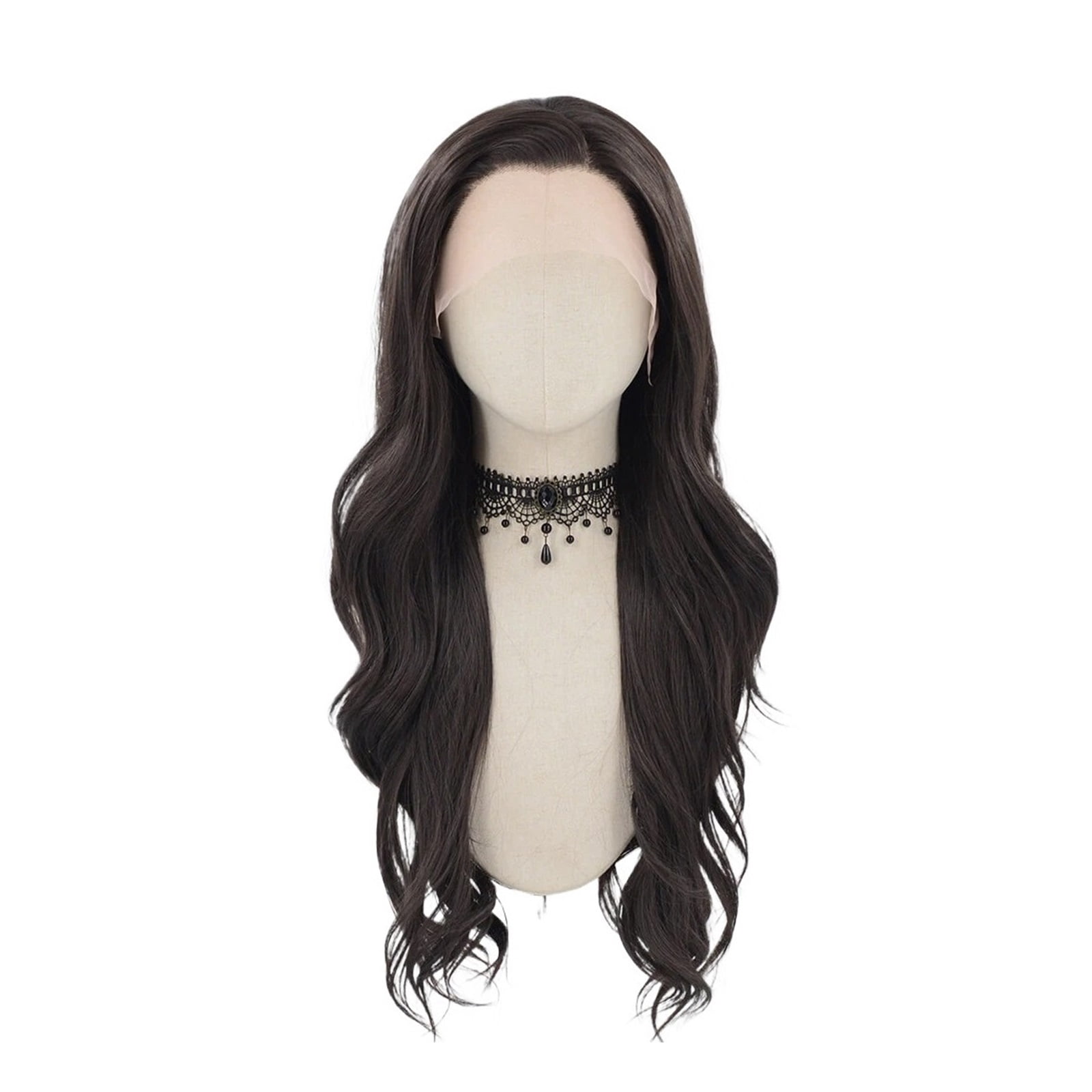 Long Synthetic Wig Natural Wave Lace Front Wigs Women Party Cosplay Heat Resistant Daily Wear