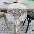 thumbnail image 1 of Long Table Runner Lace Embroidered Dresser Scarf Flower Doilies for Wedding Party Cabinet Dinner Tables, 1 of 7