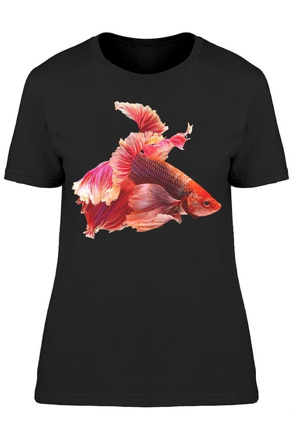 Long Tail Halfmoon Betta Fish T-Shirt Women -Image by Shutterstock, Female 3X-Large