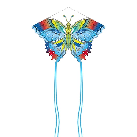 Long Tail Large Easy Fly Biomimetic Butterfly Kite, 164.04Ft Flying Line Outdoor Toy, Wind Resistant Decor forAdults Beach, Lawn and Spring Outdoor Activity