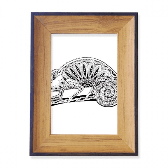 Long Tail Lizard Animal Portrait Sketch Photo Frame Exhibition Display Art Desktop Painting