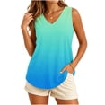 thumbnail image 1 of Long Tank Tops For Women Sevevn Womens Print Tank-Neck Plus Size Basic Casual Flowy Summer Sleeveless T-Shirt Basic Tank Tops For Women, 1 of 8