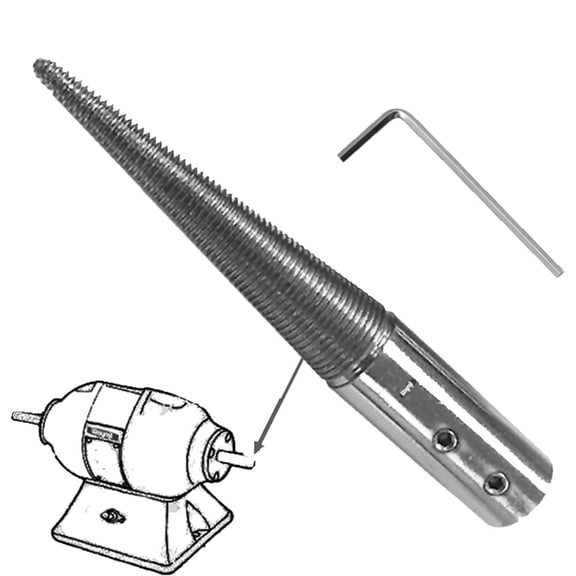 Long Tapered Spindle 1/2" Hole Right Side Motor Polishing Buffing Wheel Holder