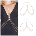 thumbnail image 1 of Long Tassel Body Chain Retro Carved Disc Waist Chain Fashion Jewelry Accessory for Women Festival Party Outfit, 1 of 6