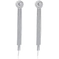 thumbnail image 1 of Long Tassel Rhinestone Clip on Earrings and Drop Pierced Earrings for Women Party Jewelry, 1 of 5