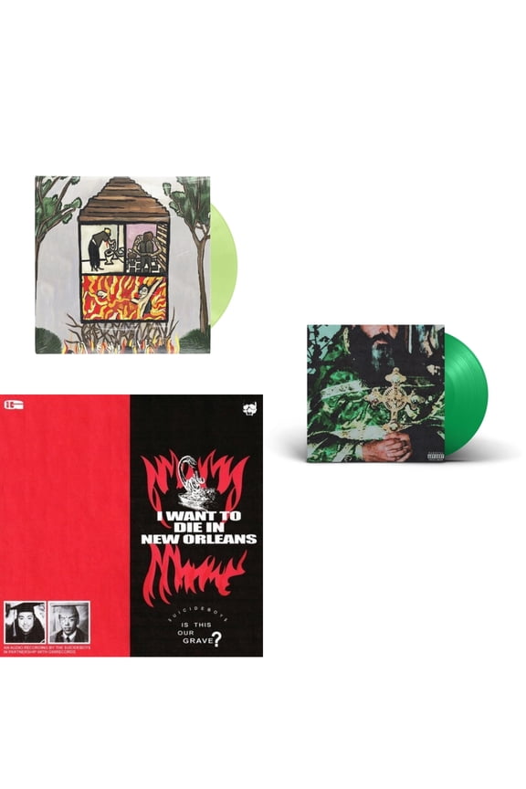 Long Term Effects Of Suffering (Glow Green LP Vinyl) & Sing Me A Lullaby My Sweet Temptation (Green LP Vinyl) & I Want To Die In New Orleans (Silver LP Vinyl)