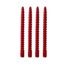 Long Thread Candles for Wedding, Holiday & Party Decor – 4-Pack Taper Candles, Multi-Use Candle Set for Dinner Lighting, Banquet, Christmas, Home Decoration