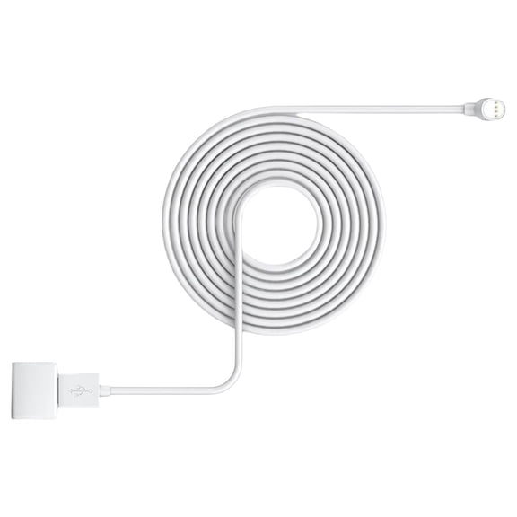 Long Time Use Power Cable for NEST Cams Featuring Four Cores Thickened Wire for Stability 5.2m/7.6m/10m Daily Use