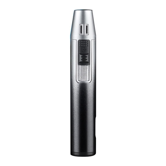 Long Torch Lighters, Butane Torch Lighter Refillable Gas Jet Flame Lighter Adjustable Windproof Pen Torch Lighter for Camping Candle Grill BBQ Outdoor Fireworks (Fuel Not Included)