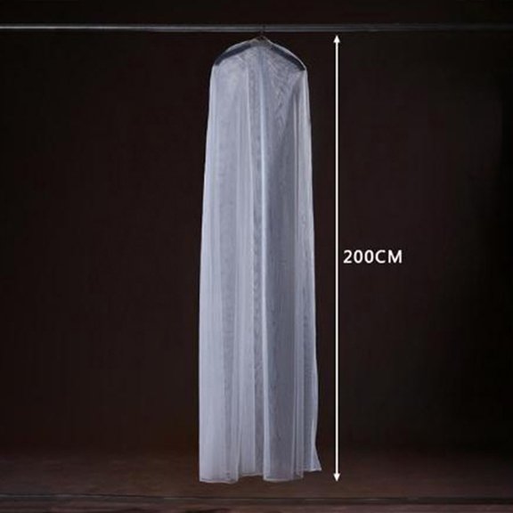 Long Transparent Soft Tulle Dust Cover Home Clothes Wedding Dress Protector