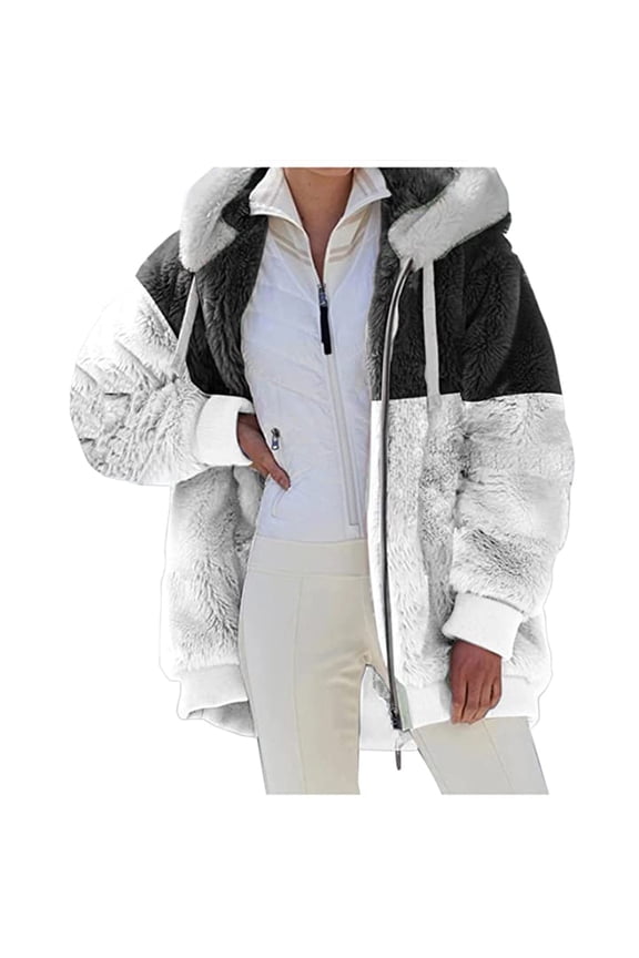 Long Trench Coats for Women with Hoodie Extreme Cold Weather Outwear Thermal Heavy Furry Down Puffer Jackets